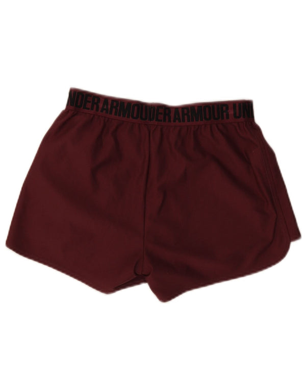 Under Armour Short de Sport Graphique Femme XS Bordeaux Polyester