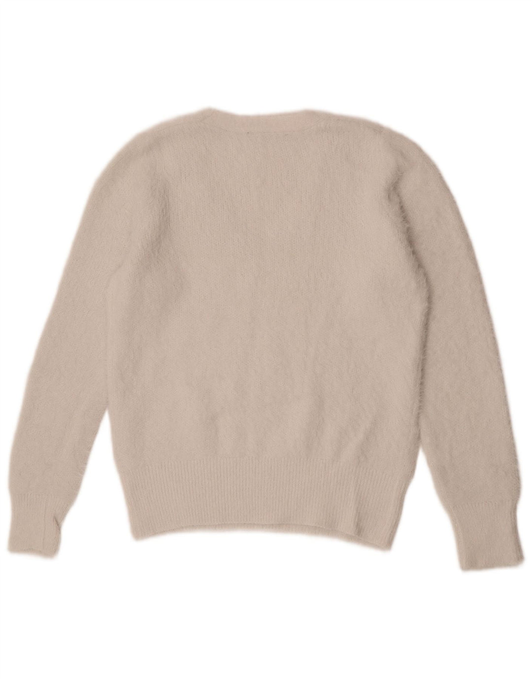Marks & Spencer Pull col en V pour femme UK 12 Medium Off White