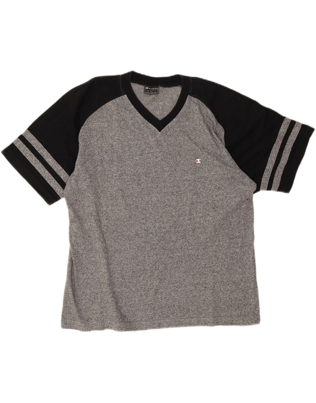 Champion T-Shirt Homme Haut Large Gris Colorblock