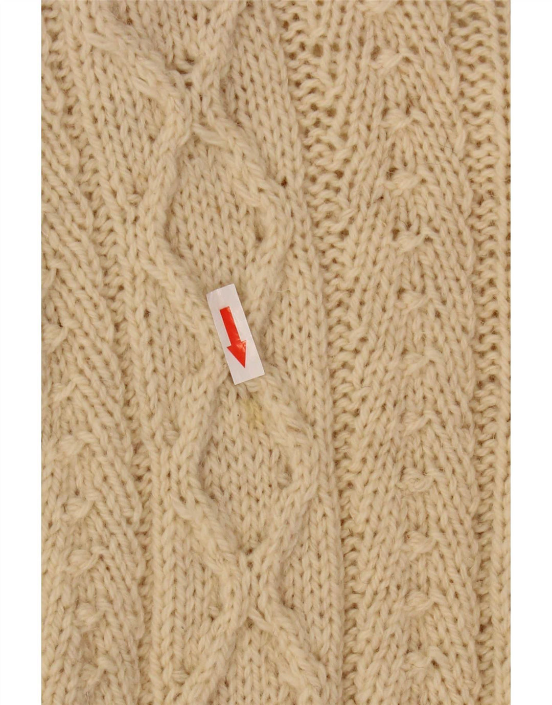 vintage Mens Cardigan Pull Grand Beige