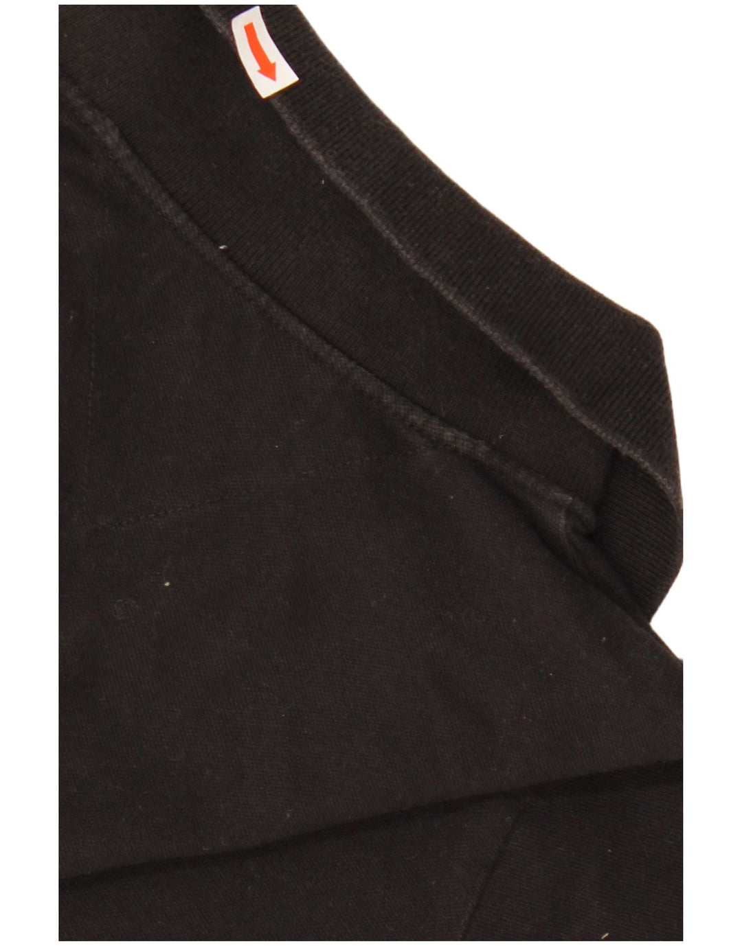 TOMMY HILFIGER Polo Femme UK 8 Small Noir Coton