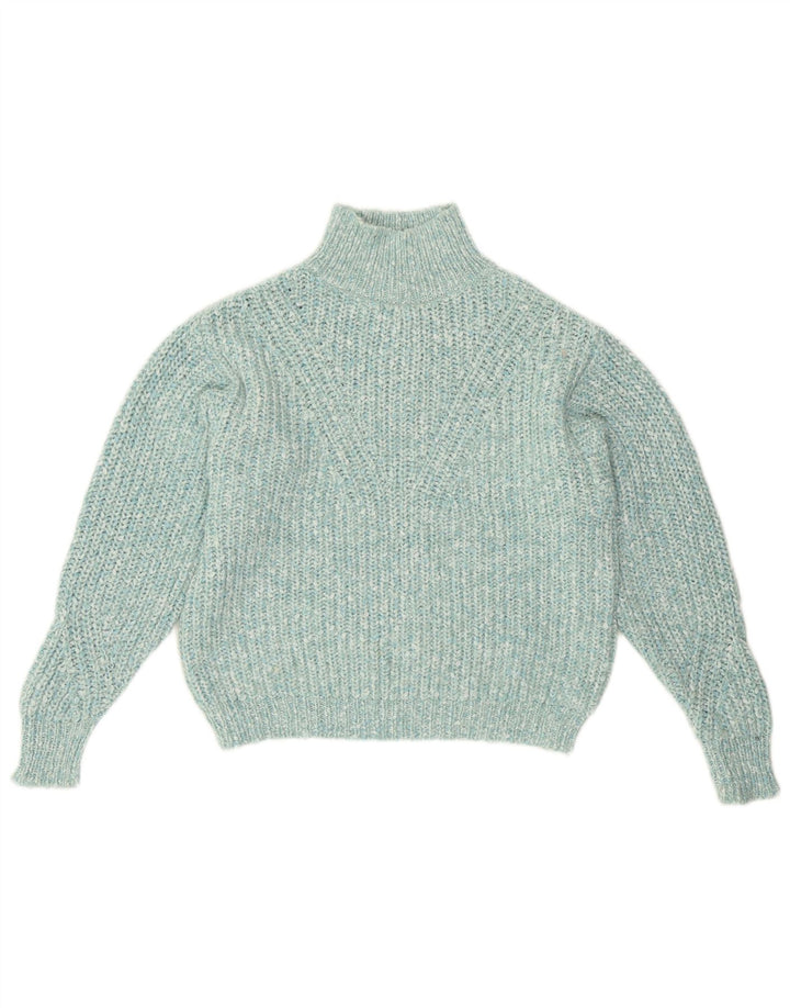 Marks & Spencer Pull col roulé pour femme UK 10 Small Turquoise