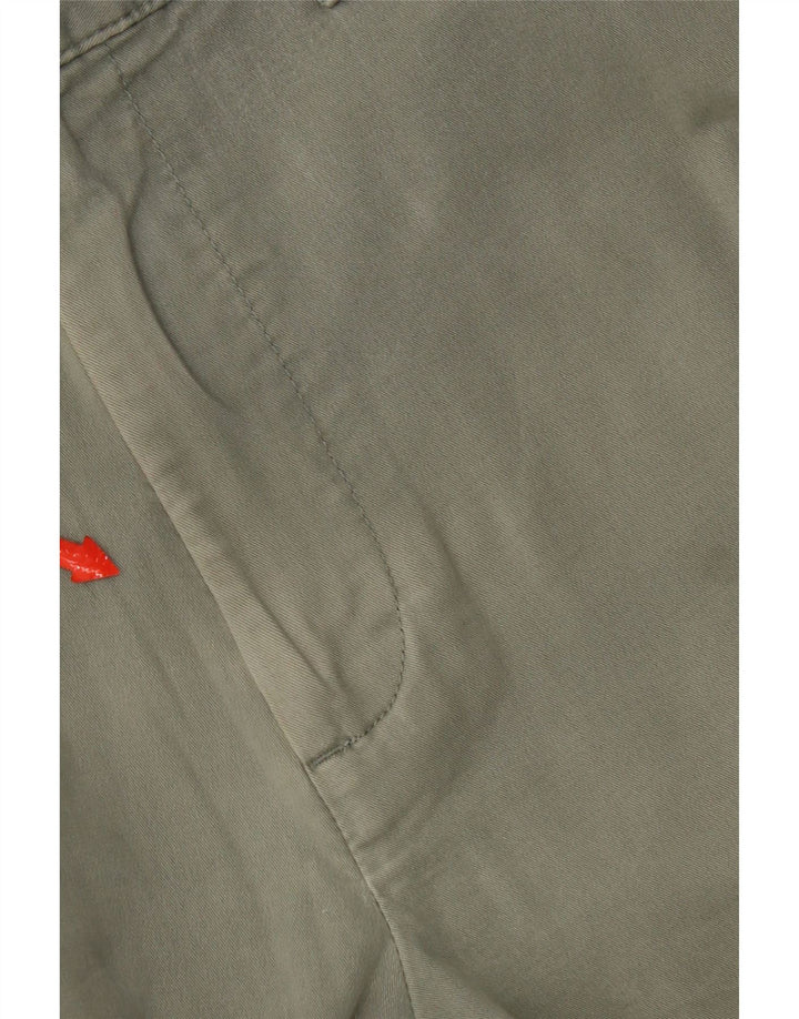 Marks & Spencer Pantalon Chino Regular Femme W34 L33 Coton Vert