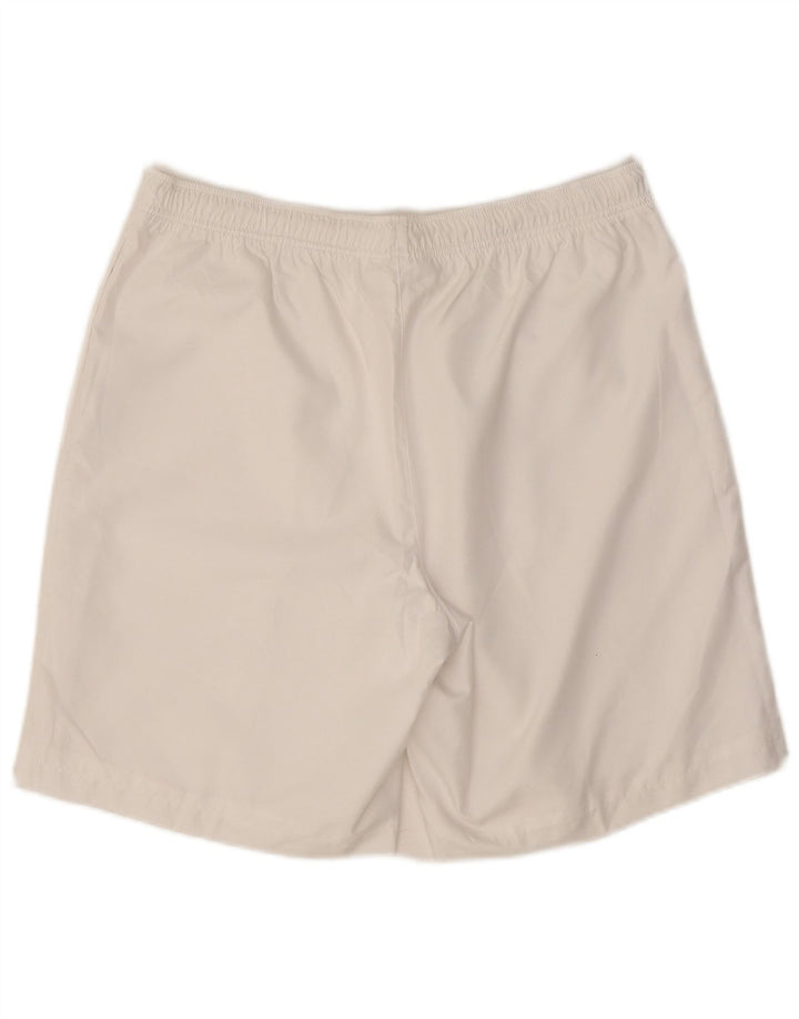 Lacoste Short de sport pour homme Taille 4 Polyester blanc moyen