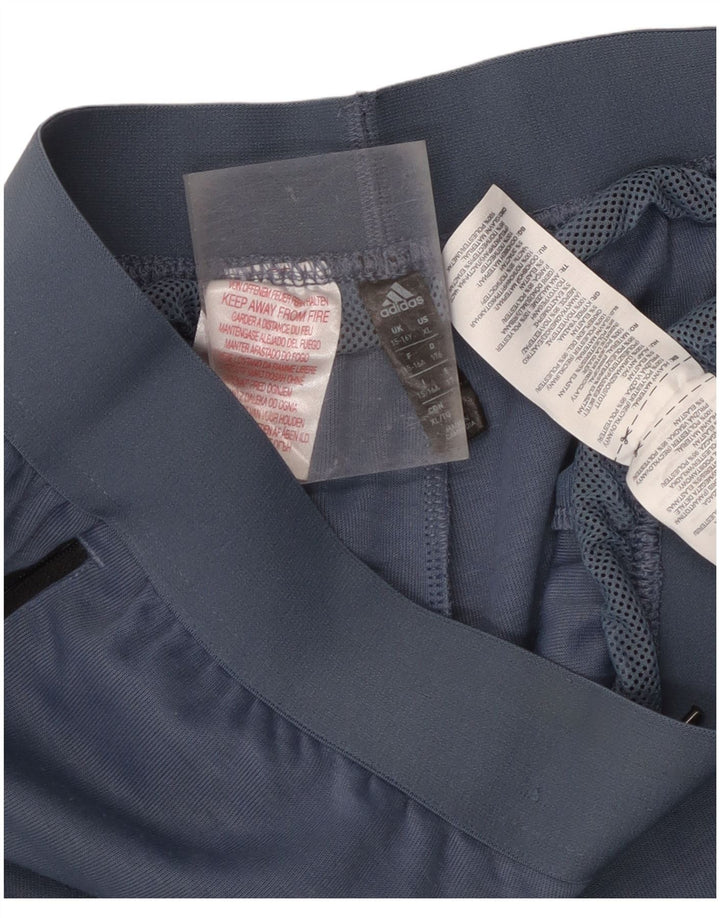 Adidas Pantalon de Survêtement Garçon 15-16 ans Bleu Colorblock Polyester
