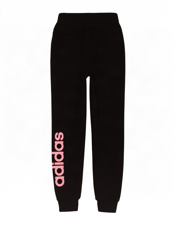 Adidas Pantalon de survêtement graphique pour femme Joggers UK 4/6 XS Noir Coton
