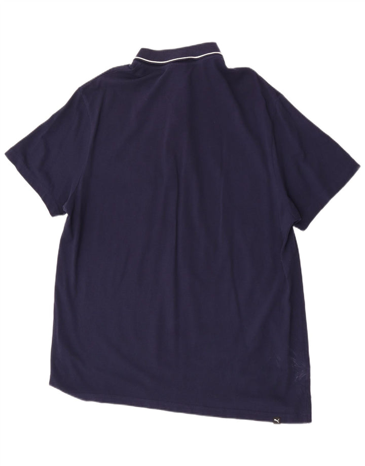 Puma Polo Homme 2XL Bleu Marine Coton