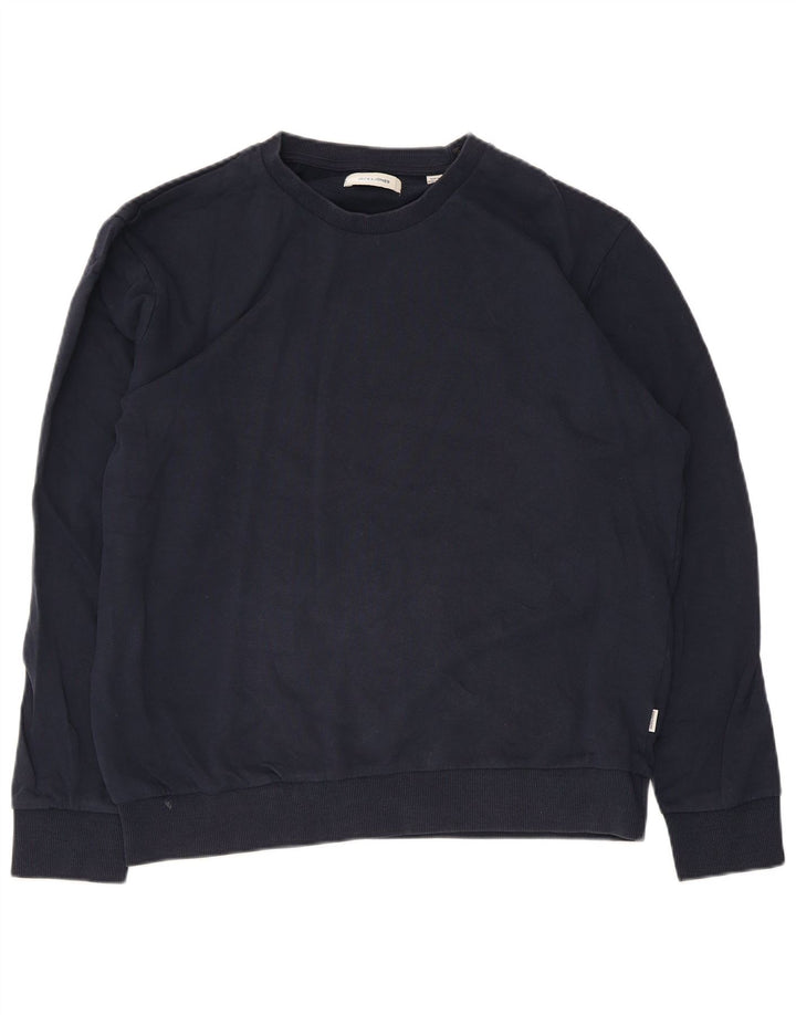 Jack & Jones Sweatshirt Jumper XL Bleu Marine Coton Homme