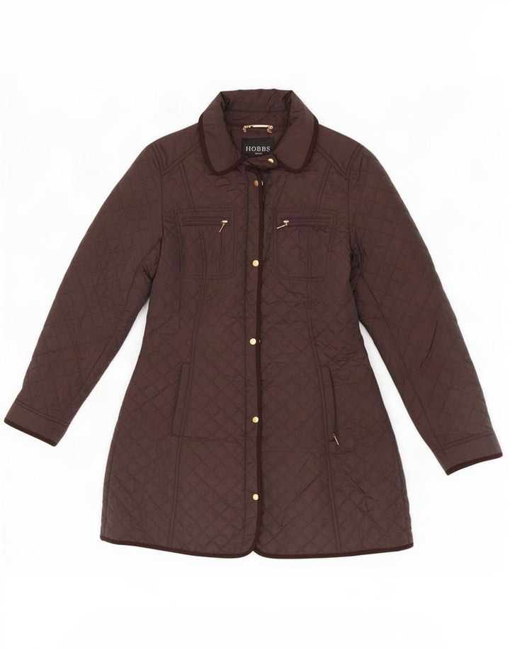 Hobbs Veste matelassée pour femme UK 12 Nylon marron moyen