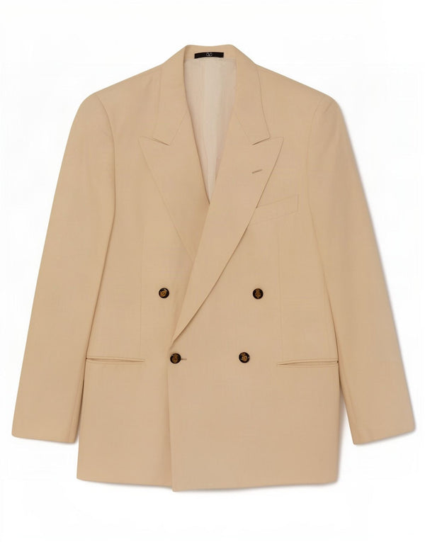 Valentino Veste blazer croisée pour homme UK 38 Beige moyen