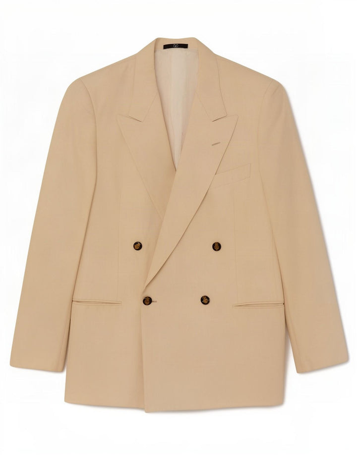 Valentino Veste blazer croisée pour homme UK 38 Beige moyen