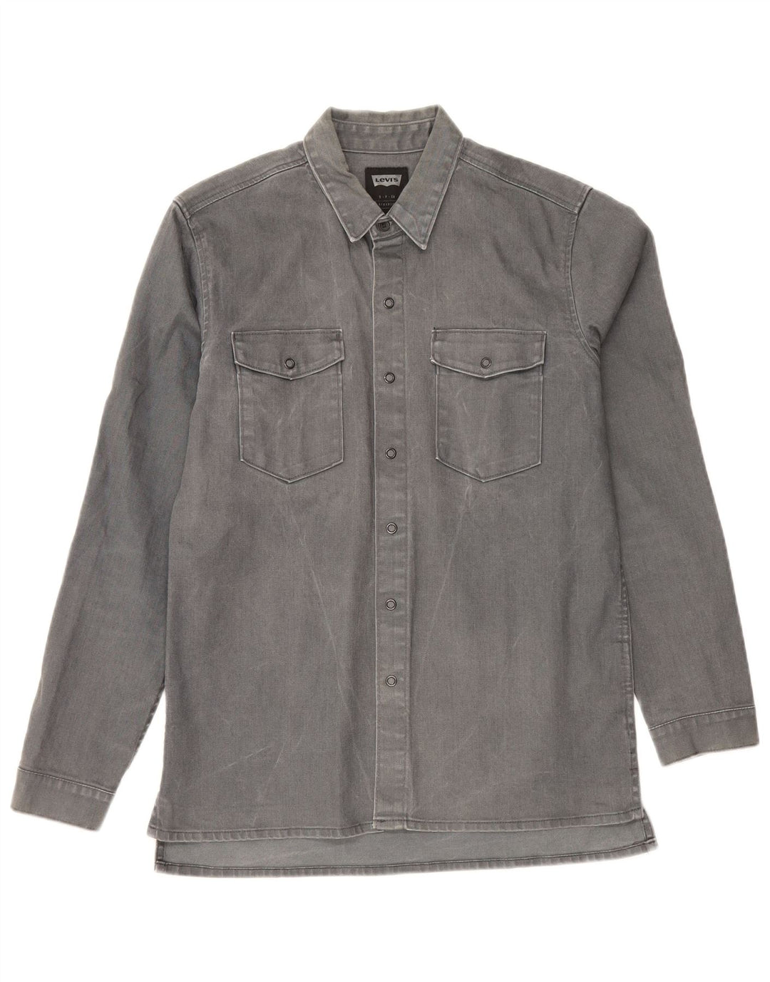 Levi's Chemise en Jean Small Homme Gris Coton