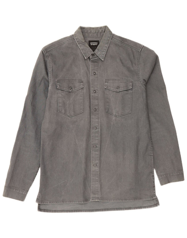 Levi's Chemise en Jean Small Homme Gris Coton