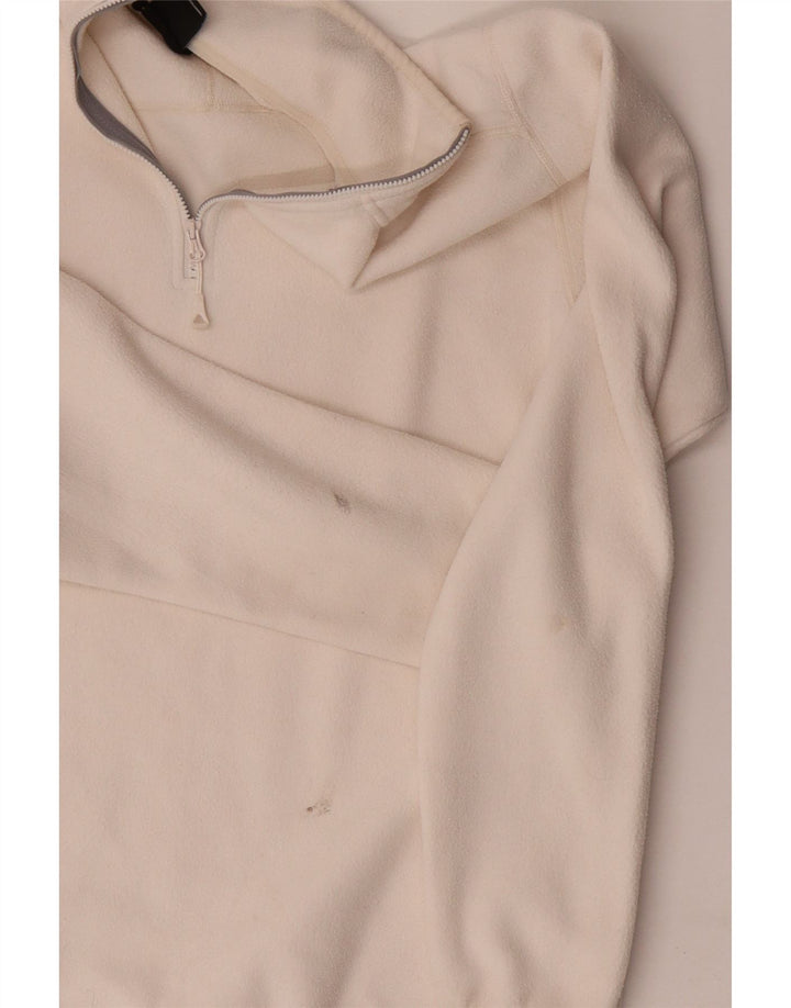 The North Face Pull polaire à col zippé pour homme en polyester blanc moyen