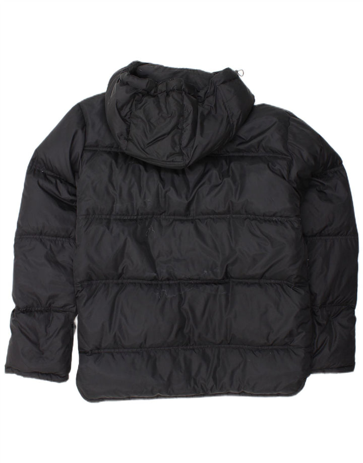 FILA Veste matelassée à capuche pour hommes UK 38 Medium Black Nylon