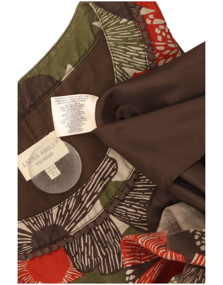 LAURA ASHLEY Robe fourreau week-end pour femme UK 12 Medium Multicolore