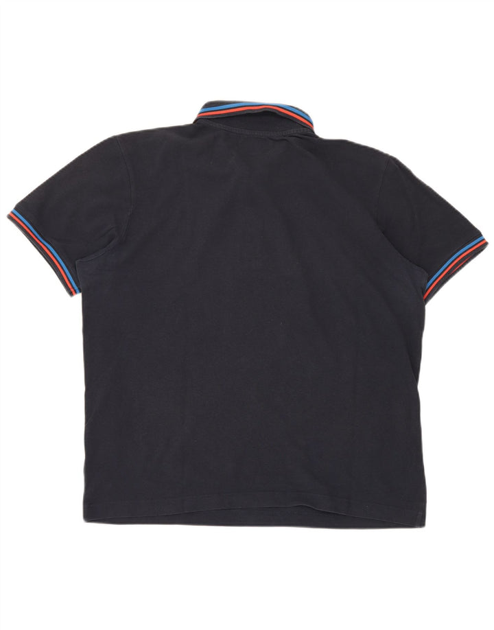 KAPPA Polo Homme Large Bleu Marine Coton