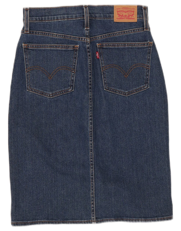 Levi's Jupe en Jean Femme W24 XS Bleu Coton