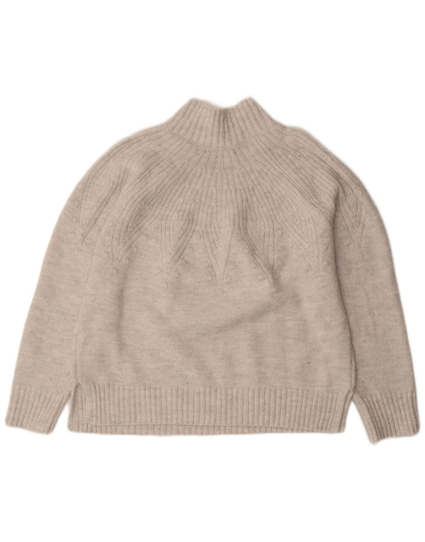 Marks & Spencer Pull à col roulé pour femme UK 16 Large Blanc cassé