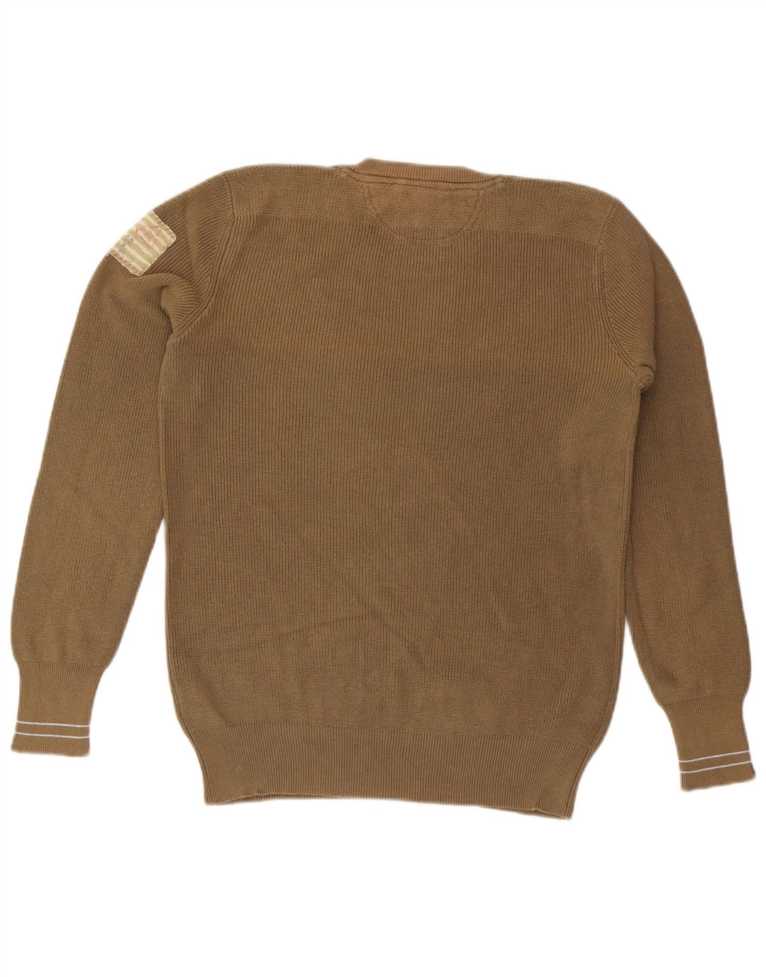 RALPH LAUREN Pull à col rond pour homme en coton marron moyen
