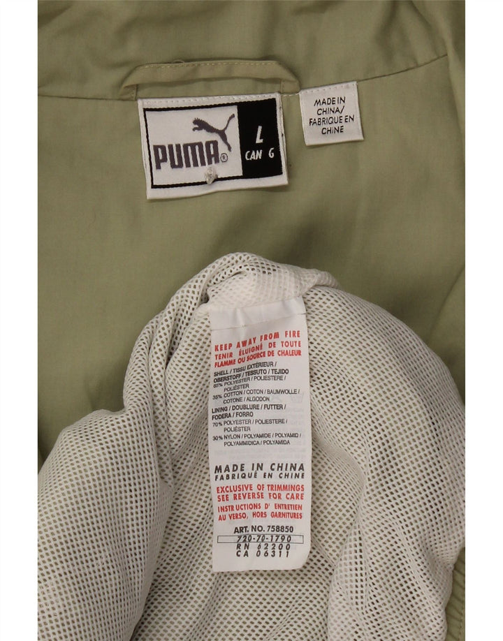 Puma Veste de survêtement pour homme Large Kaki Polyester