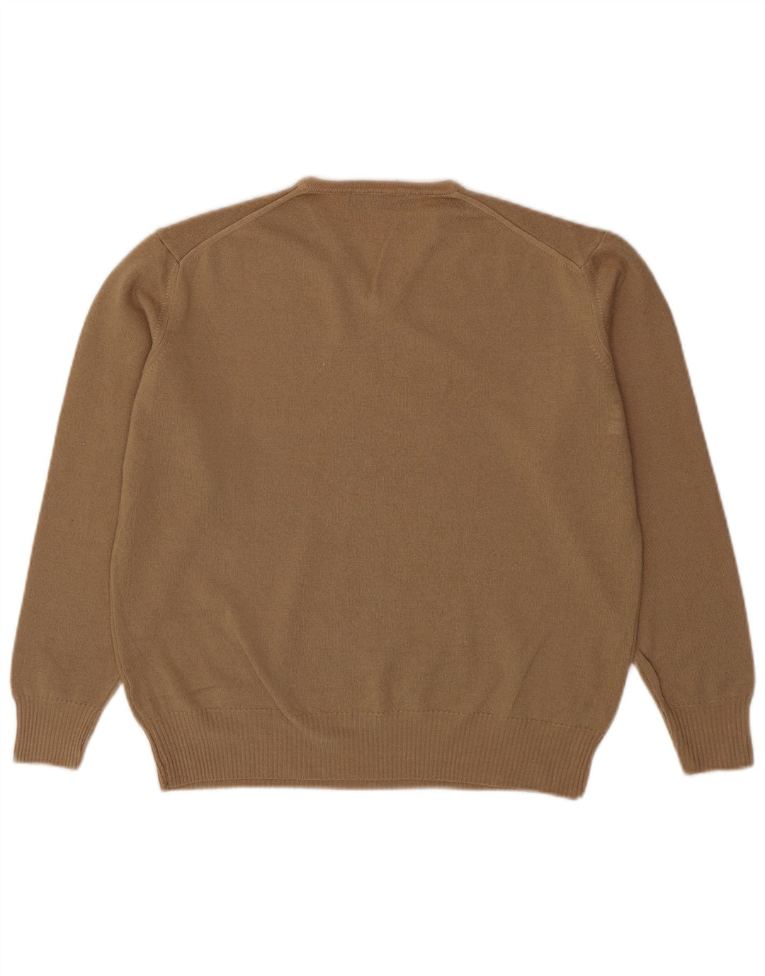 Zara Pull Col V Homme XL Marron Laine