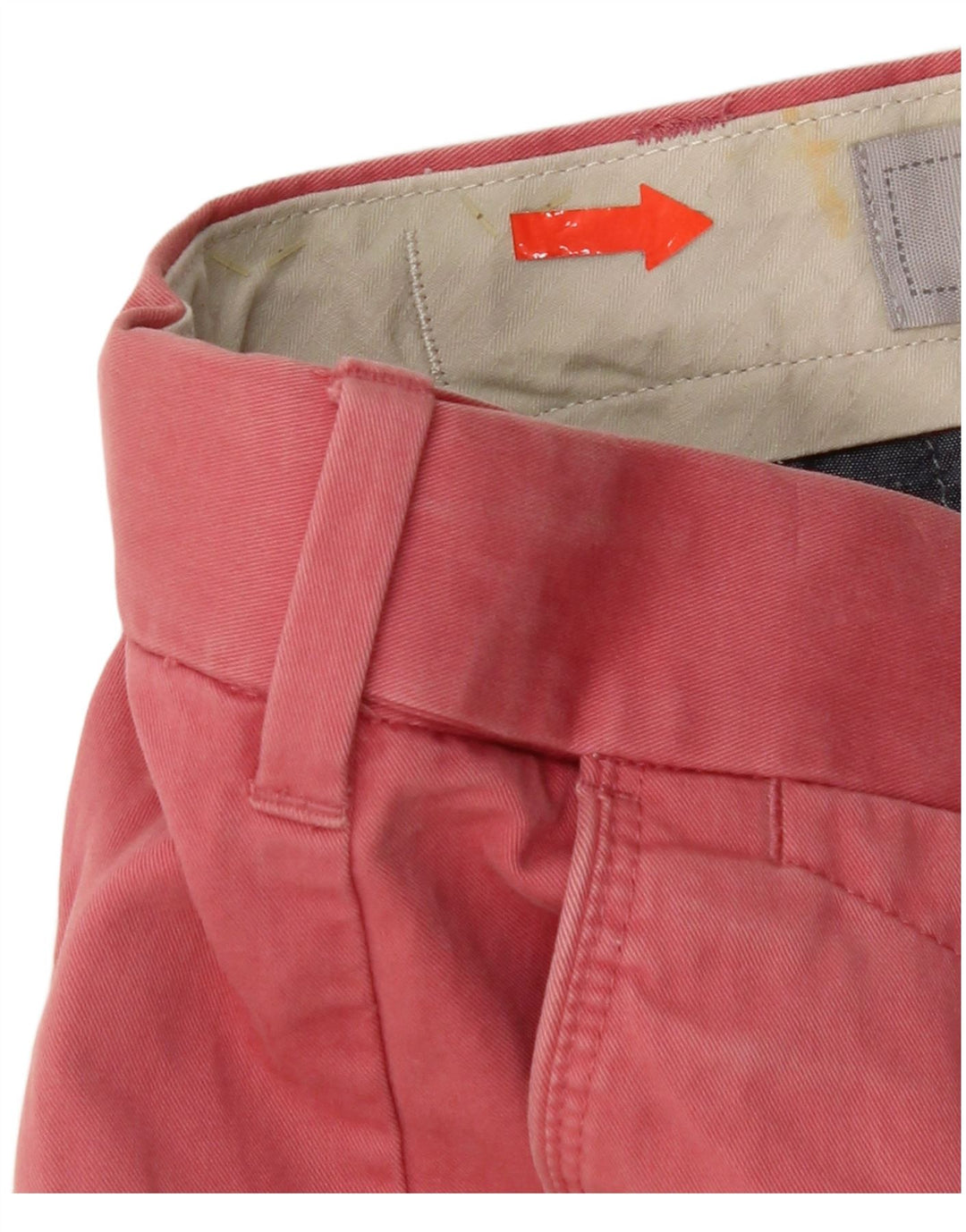 Marks & Spencer Short Chino Homme W32 Coton Rouge Moyen