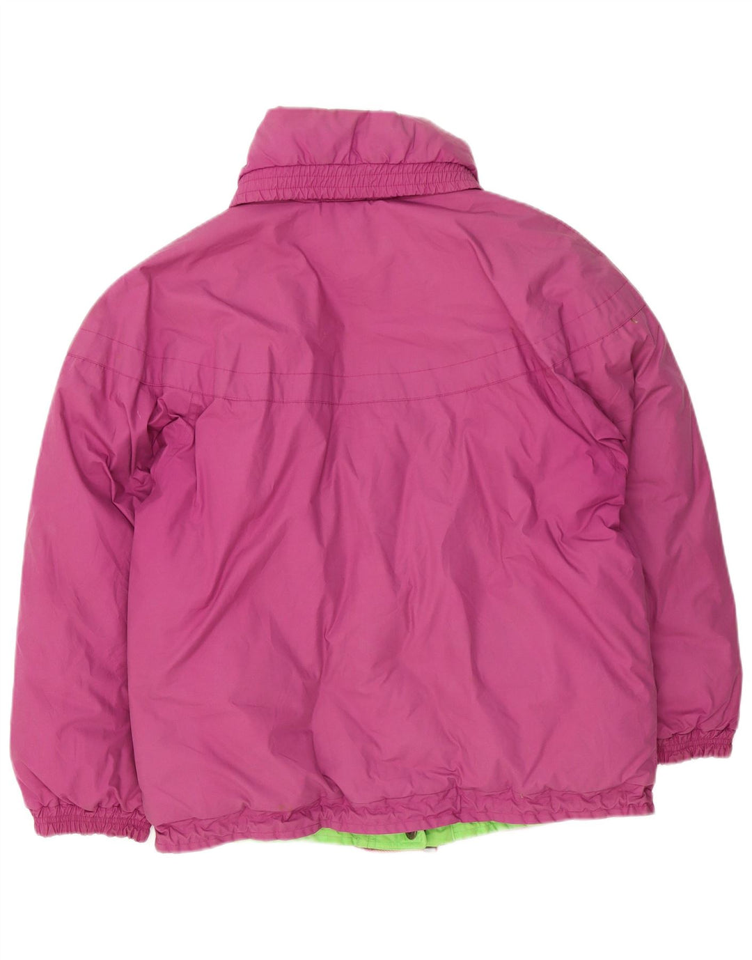 vintage Femme Réversible Veste Rembourrée UK 14 Grand Coton Violet