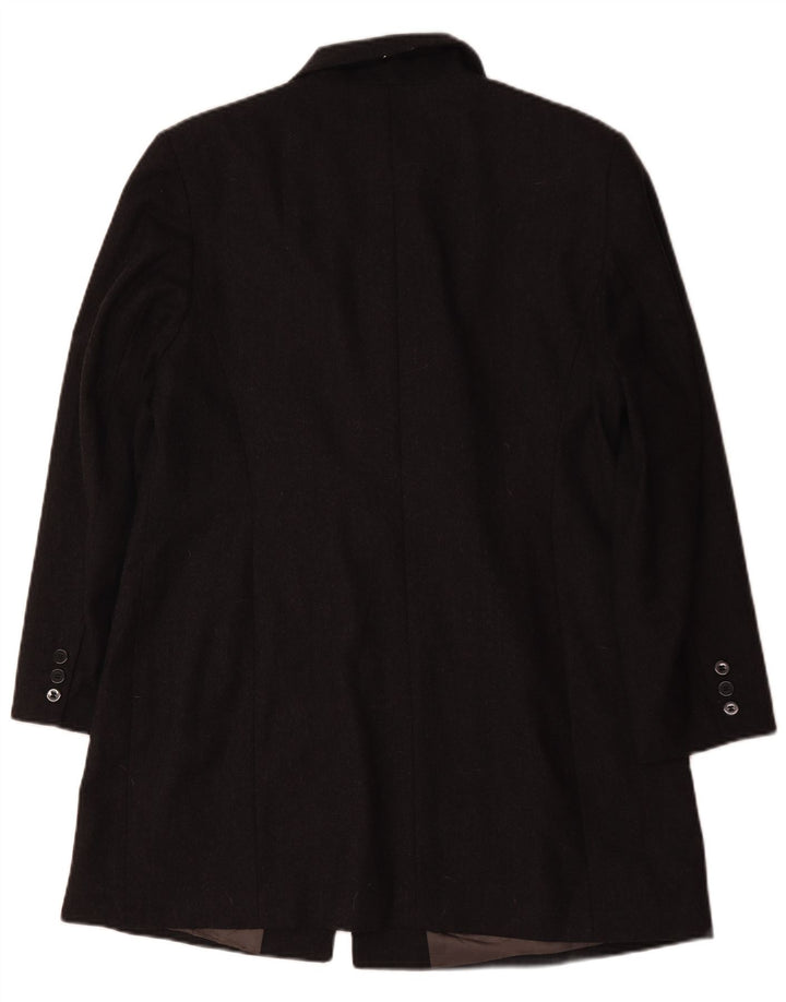 Marks & Spencer Veste Blazer 5 Boutons Femme UK 18 XL Laine Grise