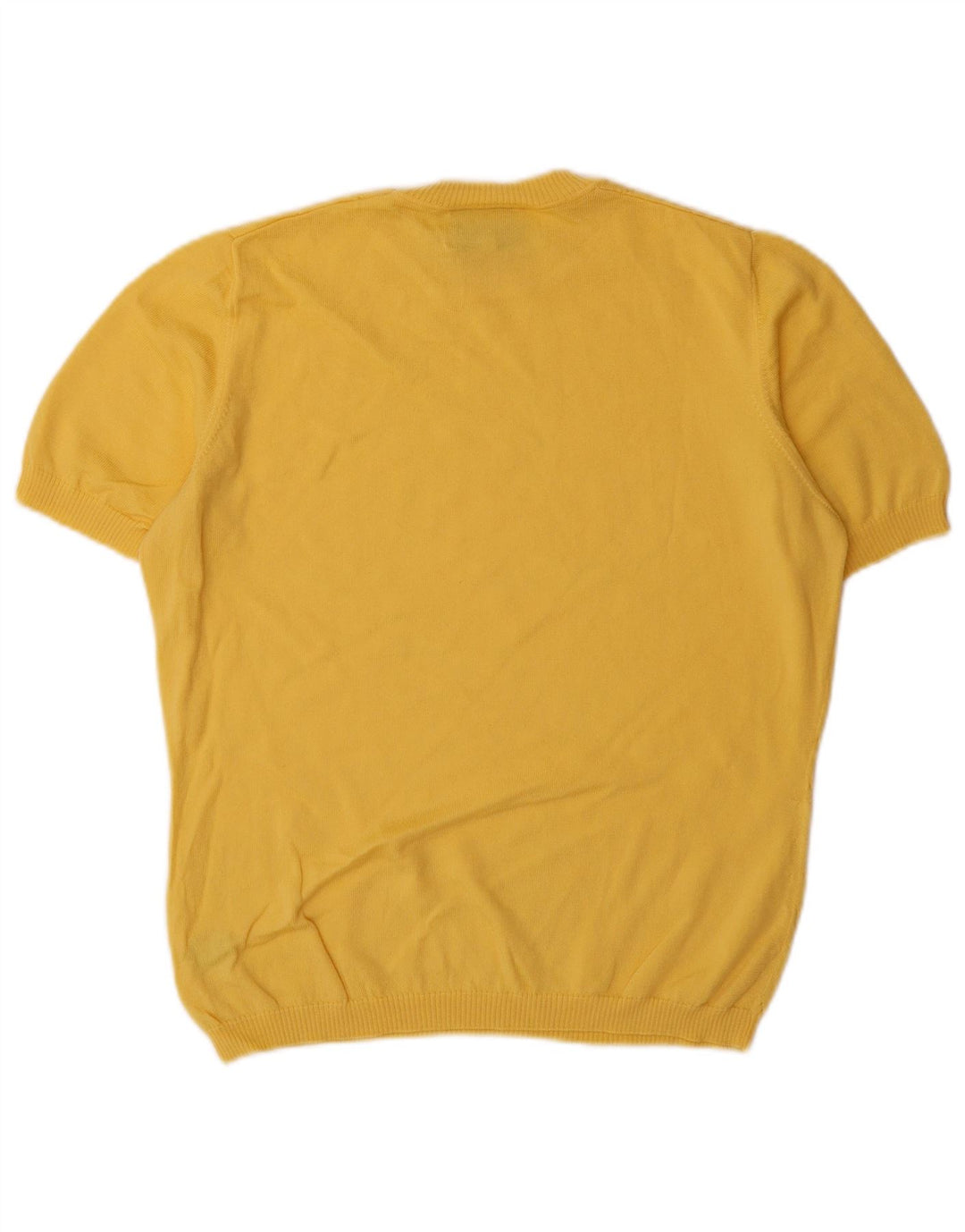 Luisa Spagnoli Pull à col rond pour femme UK 14 Jaune moyen