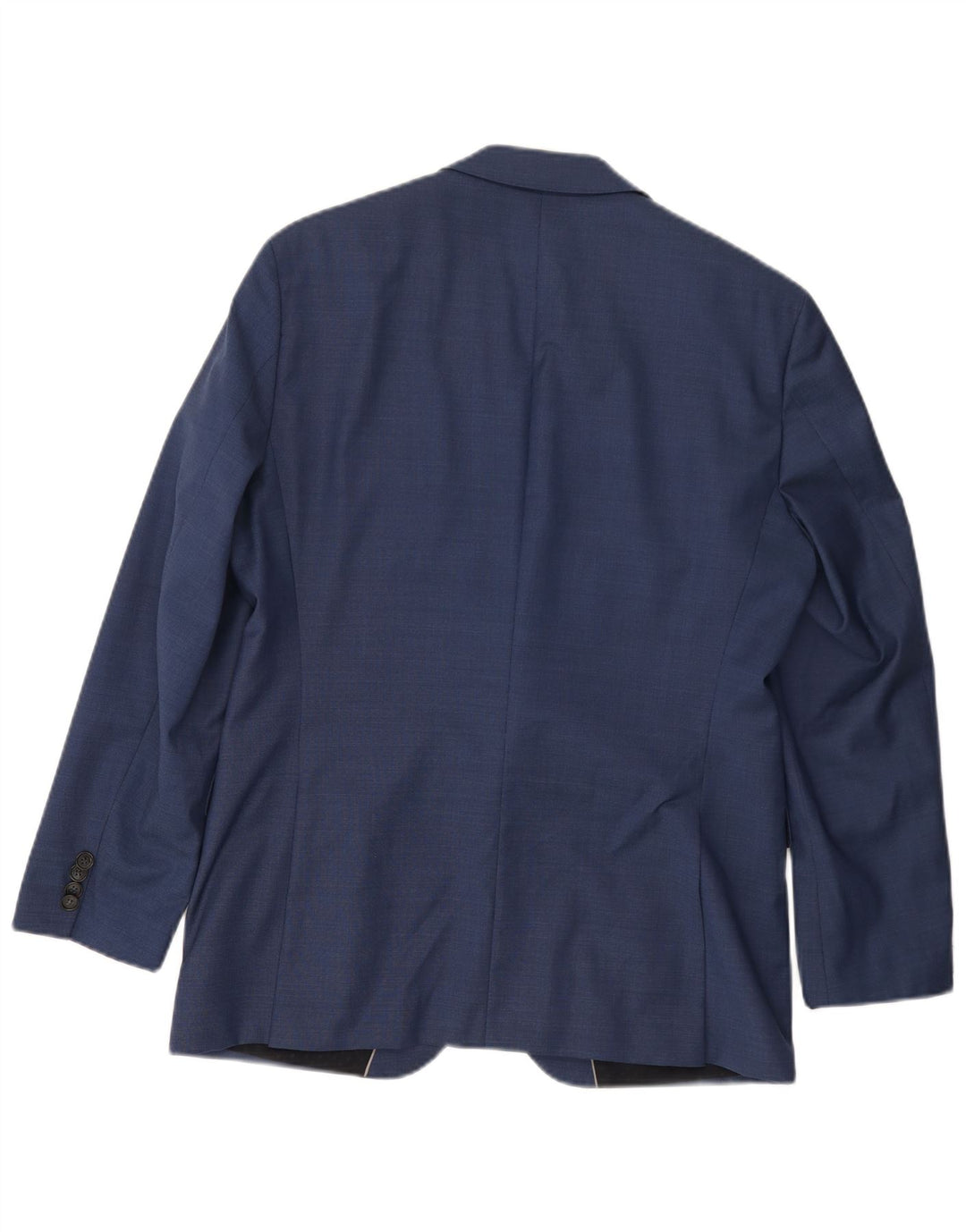 HUGO BOSS Veste Blazer 2 Boutons Homme EU 50 Large Bleu Laine