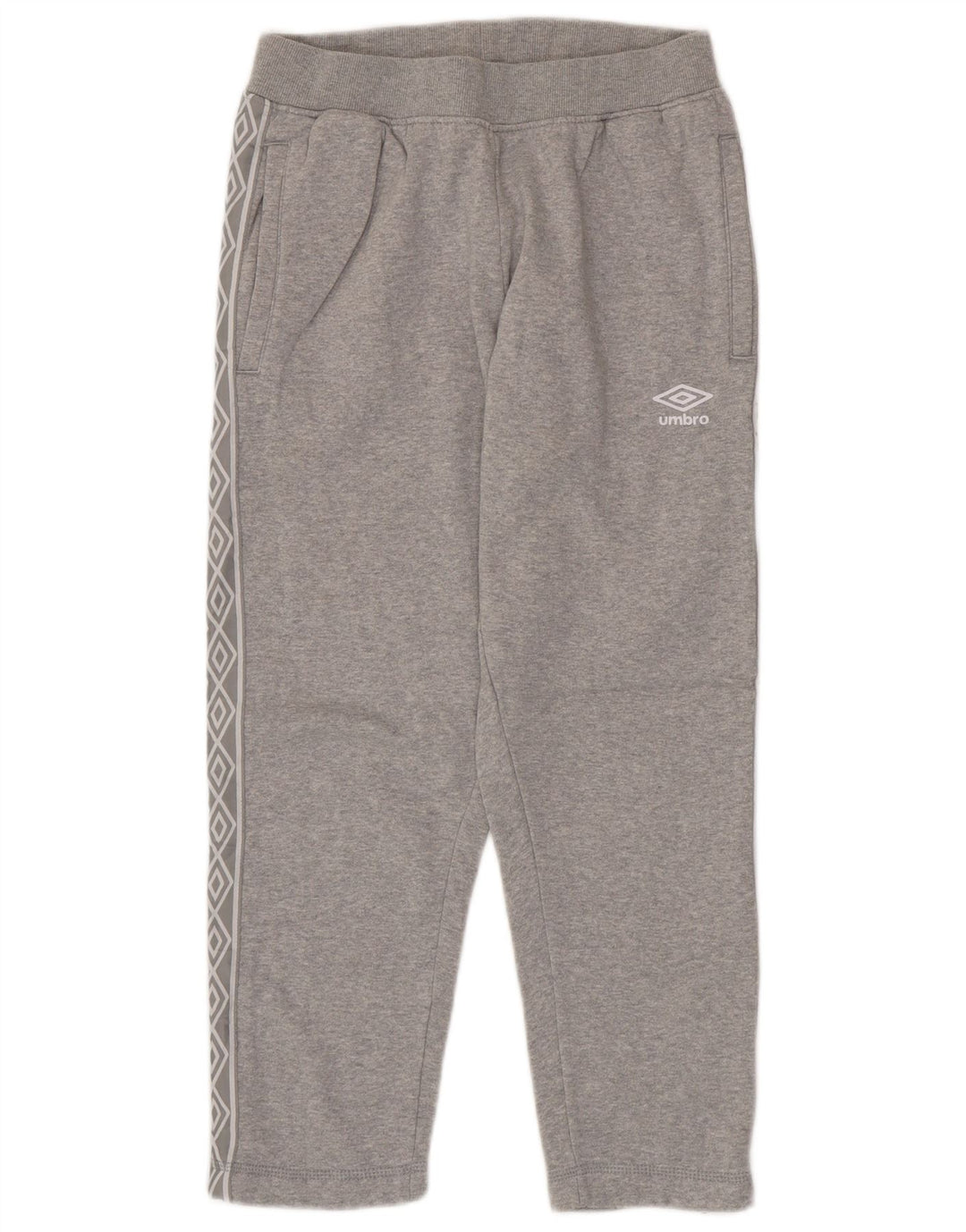 UMBRO Pantalon de Survêtement Graphic Crop Homme Petit Gris Coton