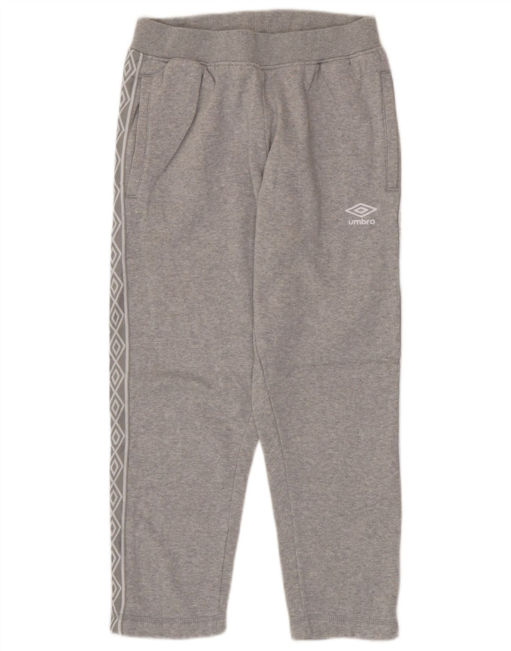 UMBRO Pantalon de Survêtement Graphic Crop Homme Petit Gris Coton