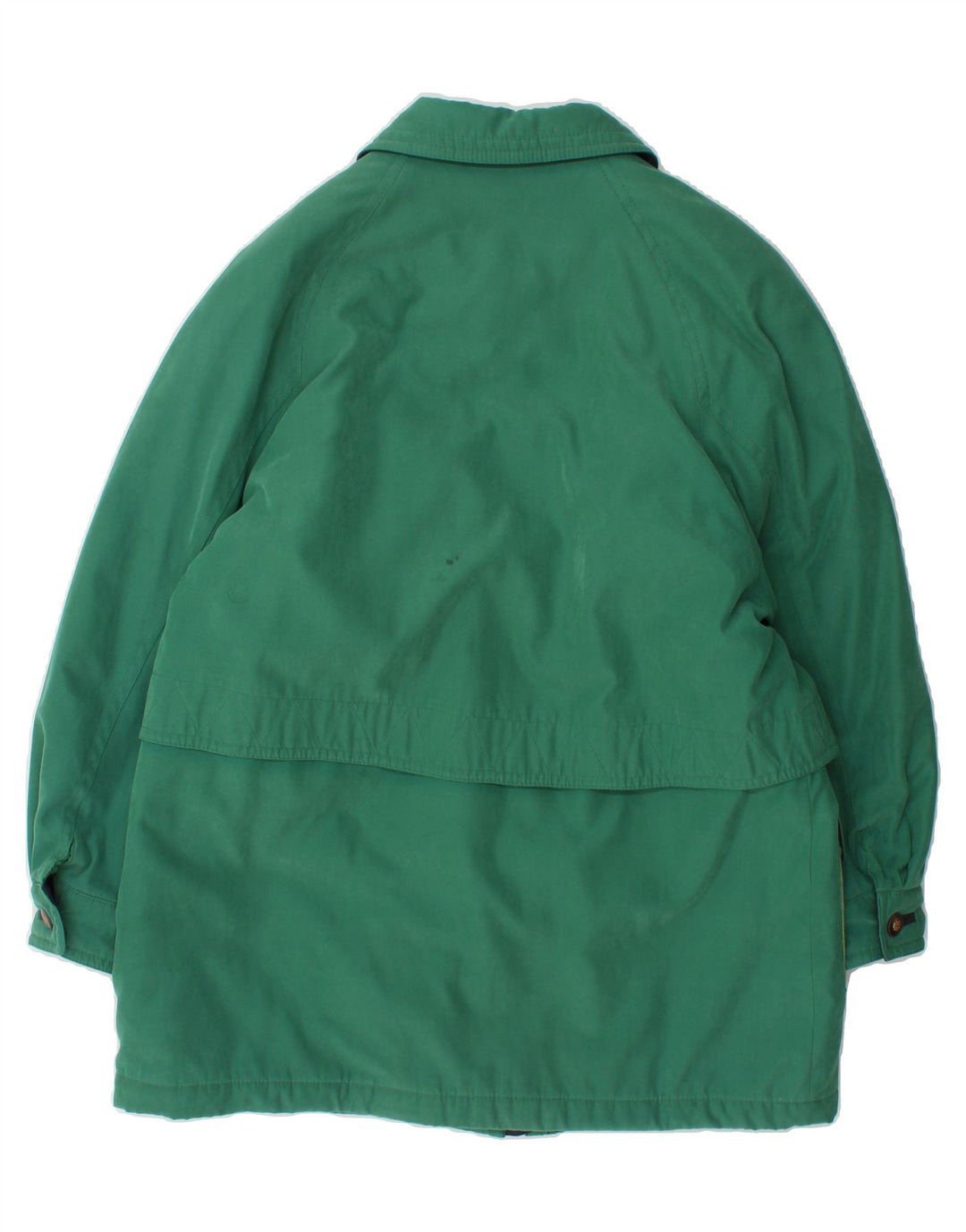 VINTAGE Womens Windbreaker Coat UK 14 Large Green Polyester Vintage Vintage and Second-Hand Vintage from Messina Hembry 