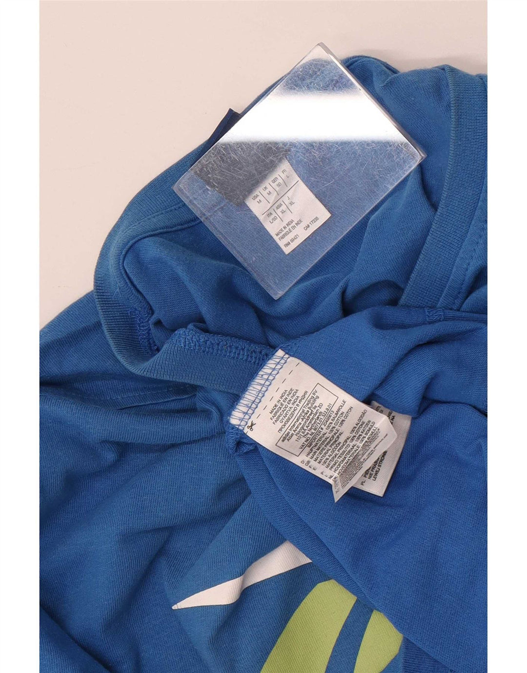 Reebok Tee-Shirt Graphic Homme Bleu Moyen Coton