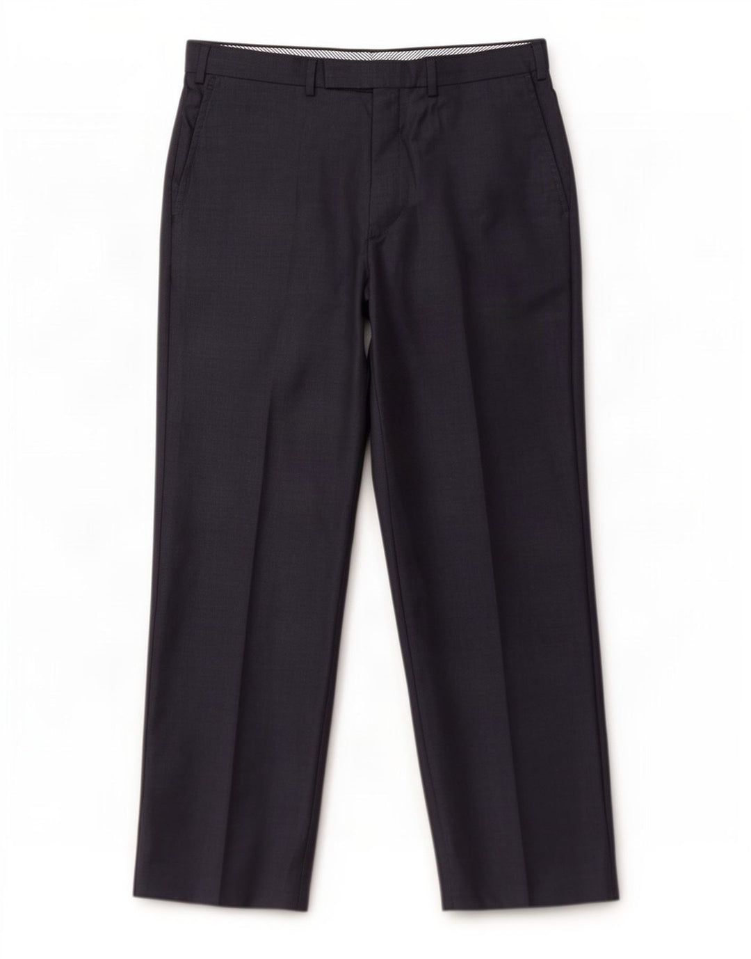 Marks & Spencer Pantalon de Costume Droit Homme W38 L31 Laine Bleu Marine