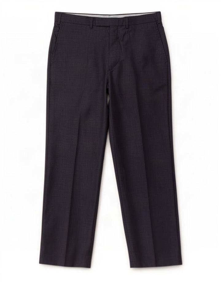 Marks & Spencer Pantalon de Costume Droit Homme W38 L31 Laine Bleu Marine