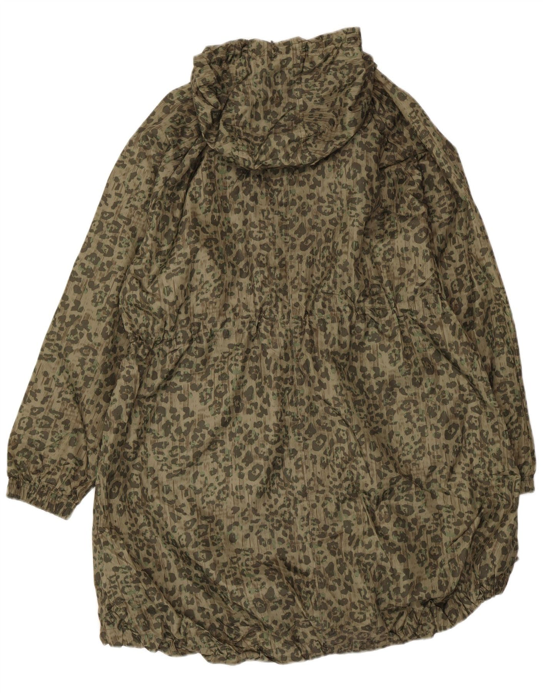 Marks & Spencer Parka surdimensionnée pour femme UK 18 XL Kaki Imprimé animal
