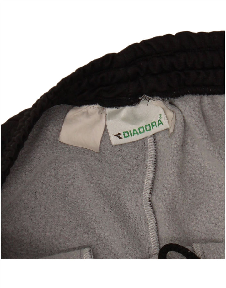 DIADORA Pantalon de Survêtement Homme Large Noir Colourblock