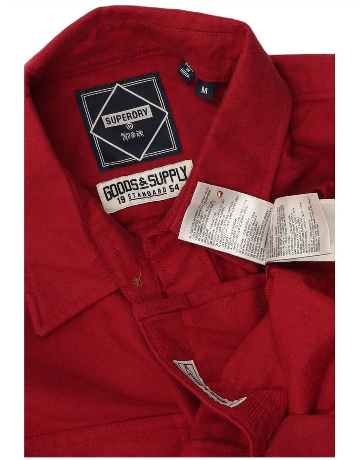 Superdry Chemise Homme Rouge Moyen Coton