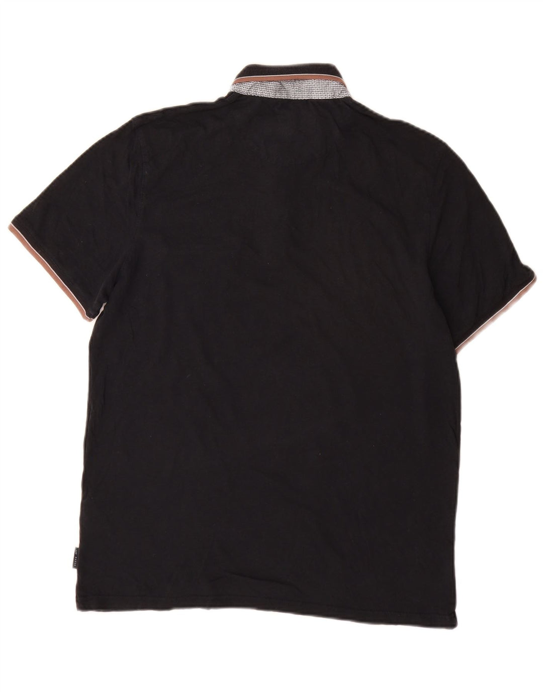 Ted Baker Polo Homme Taille 4 Grand Coton Noir