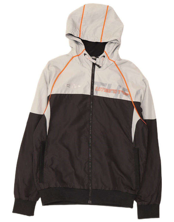 UMBRO Veste de survêtement graphique pour femme UK 14 Noir moyen Colourblock