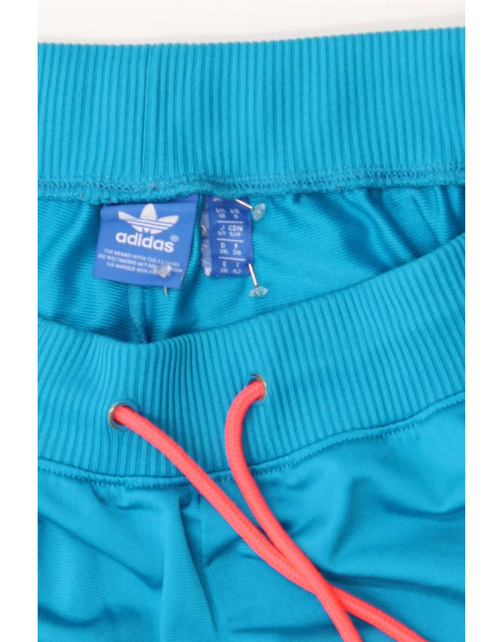 Adidas Short de sport pour femme UK 10 Petit Bleu Polyester