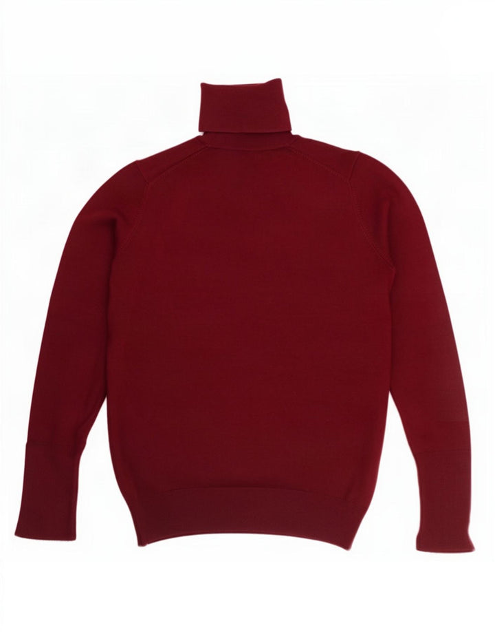 Zara Pull col roulé pour femme UK 12 Bordeaux moyen