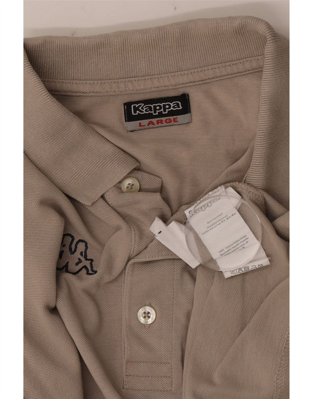 KAPPA Polo Homme Grand Gris Coton