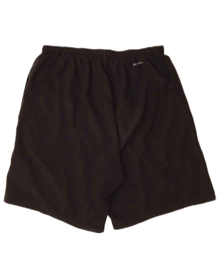 Nike Short de sport Dri Fit pour homme en polyester noir moyen