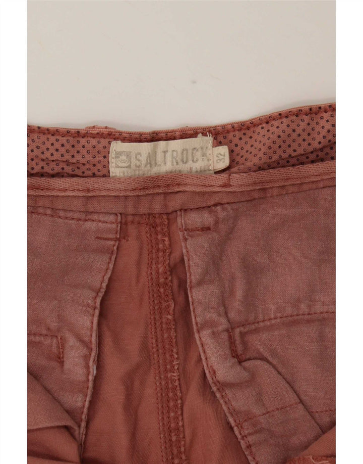 Saltrock Short Cargo Homme Moyen W32 Rose Coton