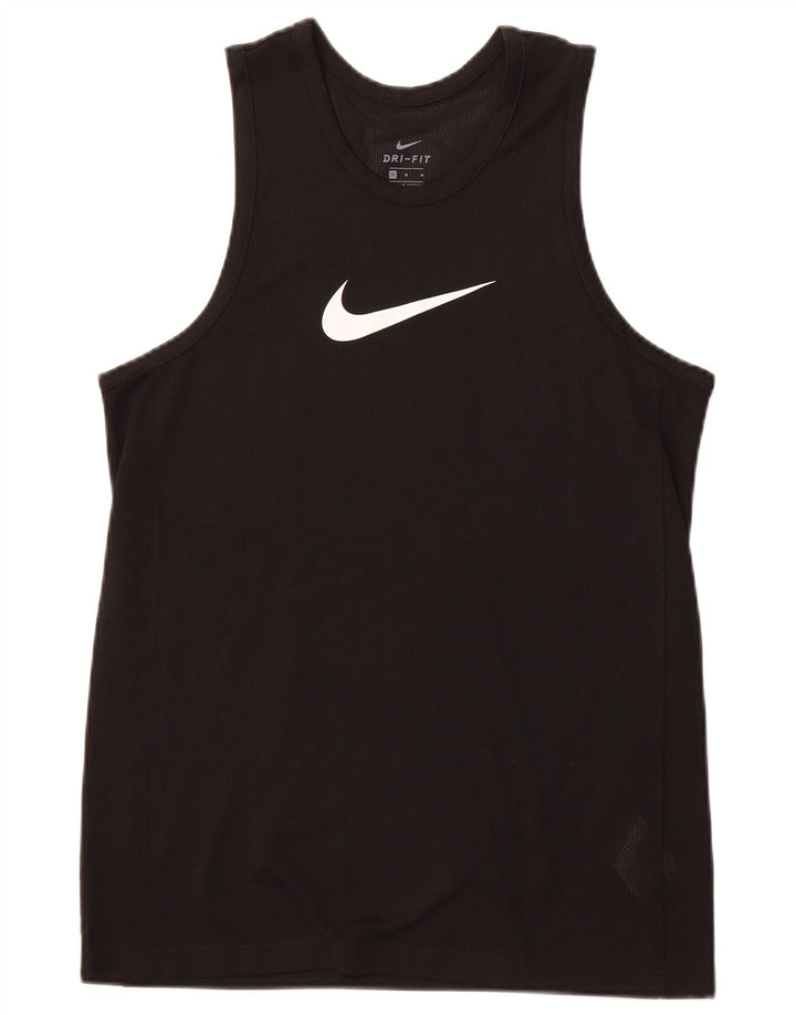 NIKE Débardeur Dri Fit Graphic pour hommes, noir moyen, en polyester, sport