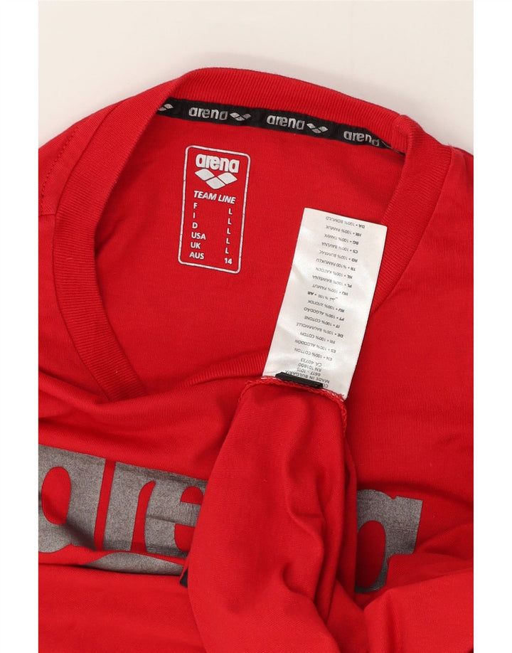 Arena T-Shirt Graphique Homme Grand Rouge Coton