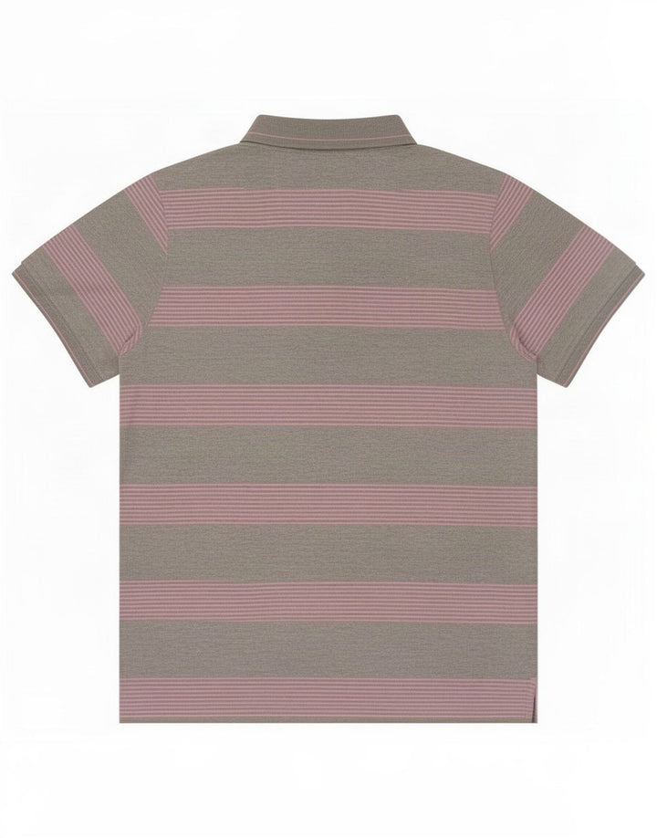 Champion Polo Homme Gris Moyen Rayé